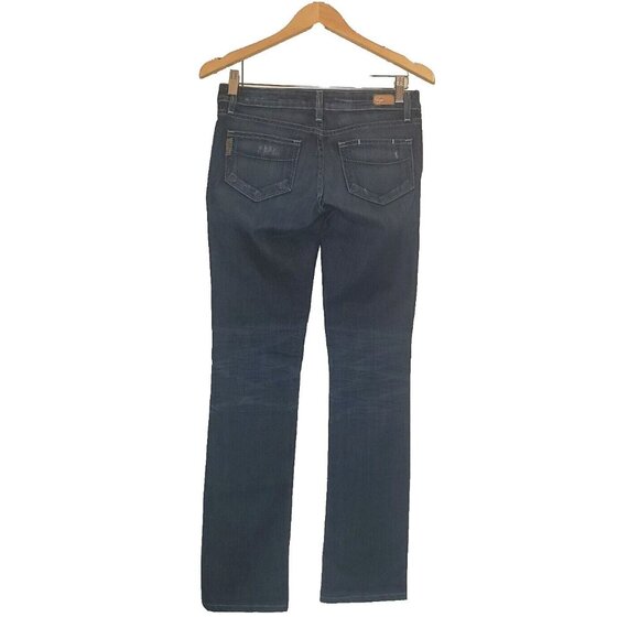 Paige Jeans Women’s Size 25 Skyline Skinny Dark Wash Stretch Distressed Citycore - Picture 2 of 16